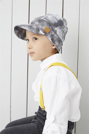 %100 Pamuklu El yapımı Ekstra Yumuşak Erkek Kız Bebek Çocuk Vizyerli Batik 4 Mevsim Şapka